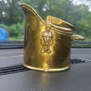Vintage Brass Coal Scuttle